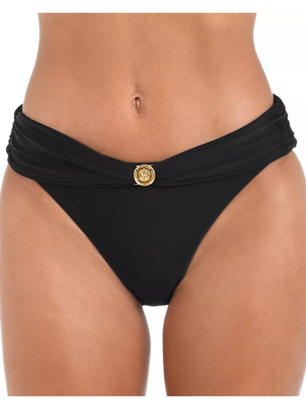 NWT L'AGENCE Miya Ruched Waist Bottom Black Size Medium